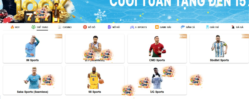 Cá Cược Thể Thao V7Bet